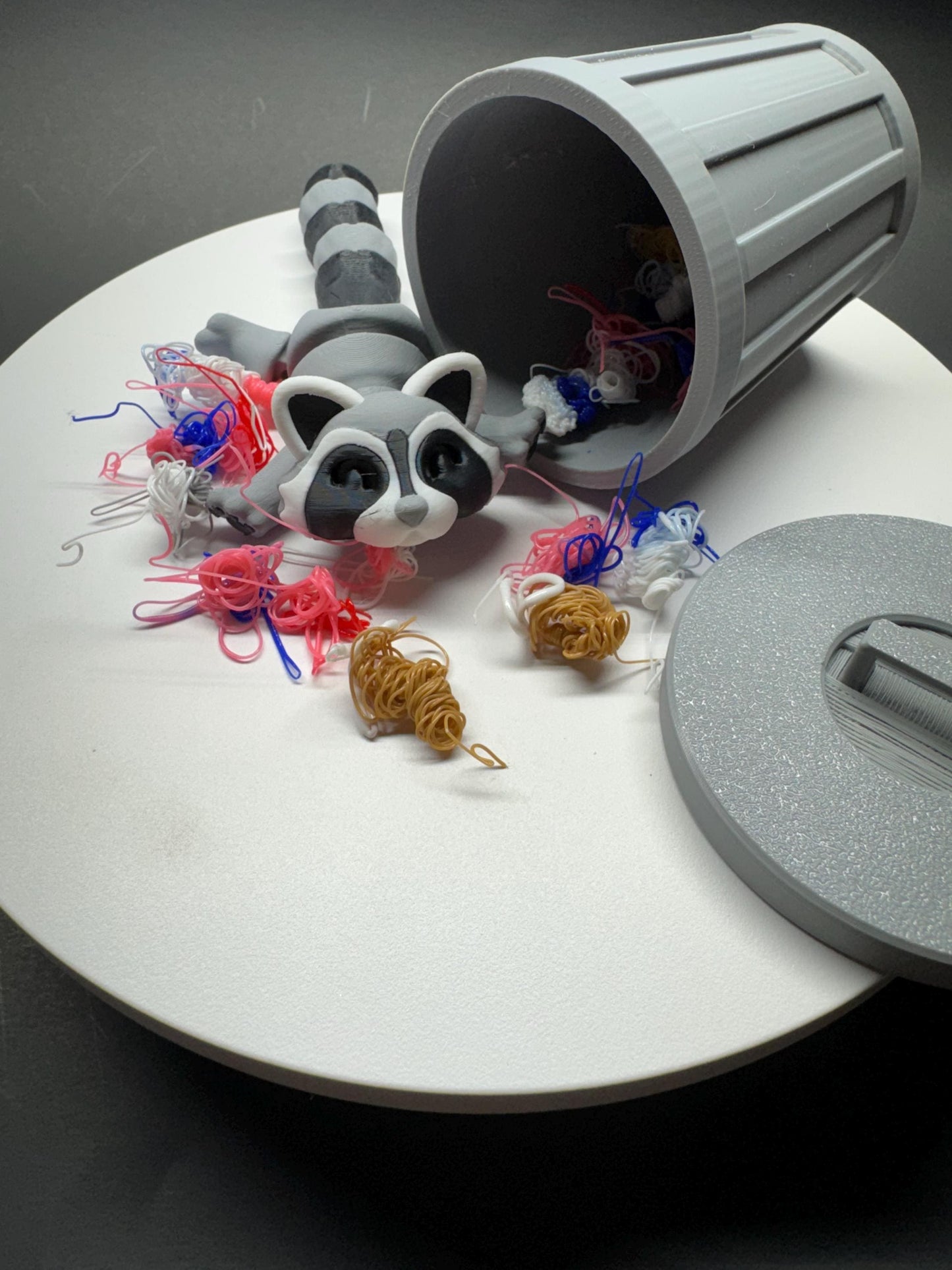 Articulating Trash Animals Fidget Toy - Fun 3D Printed Stress Relief