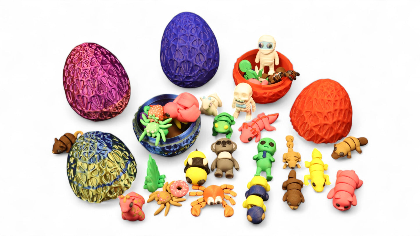 Mystery Egg with Mini Animal Pets – Random Surprise Toys (Small, Medium, Large)