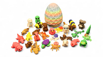 Mystery Egg with Mini Animal Pets – Random Surprise Toys (Small, Medium, Large)