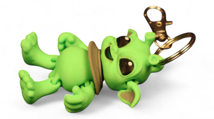 Cute Alien Keychain – 3D Printed Fun and Whimsical Accessory