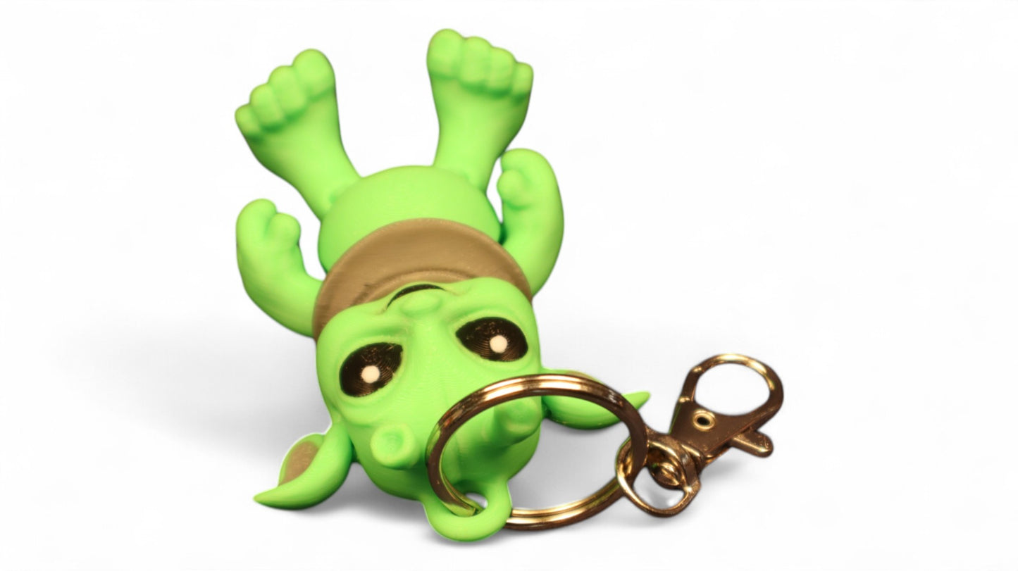 Cute Alien Keychain – 3D Printed Fun and Whimsical Accessory