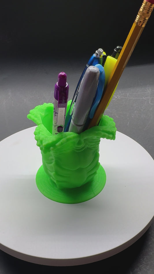 Alien Egg Pen Cup Glow-in-the-Dark – Unique Desk Accessory -  3D Printed